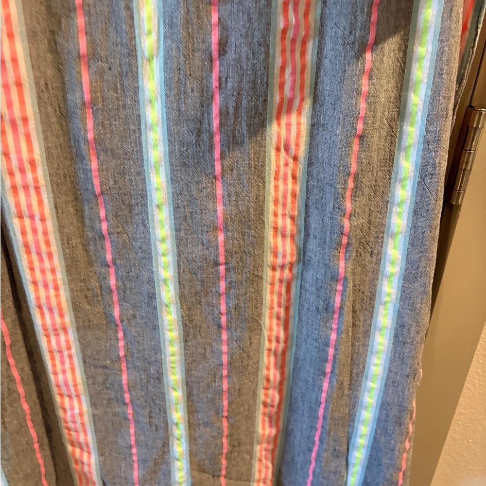 NWT Ulla Popken Womens Striped Kaftan Beach Vacation Cotton Dress Size 20/22 - Picture 15 of 15